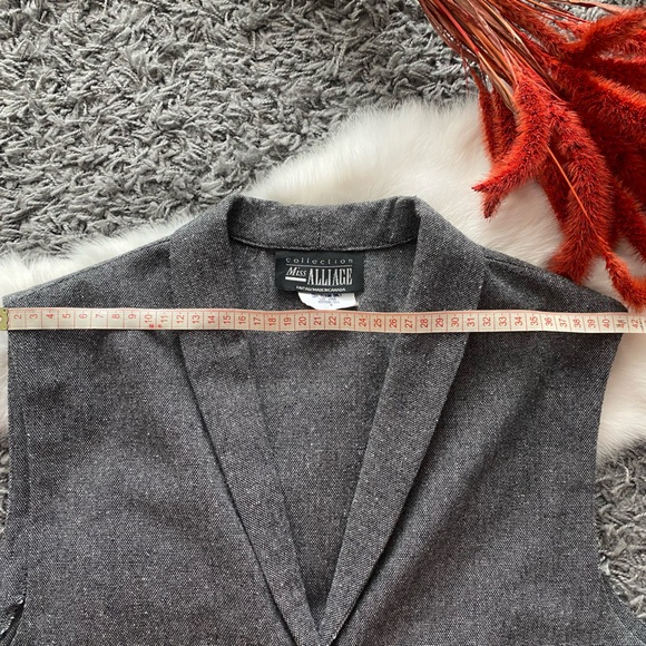 Vintage Miss Alliage Wool Blend Vest - Picture 6 of 7